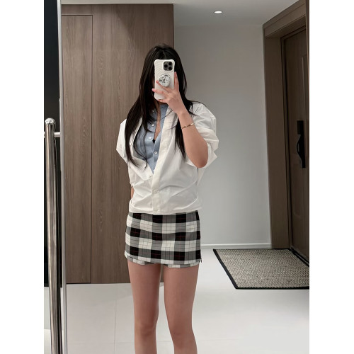 氣質兩穿mini西裝褲裙女25新款低腰百搭防走光休閒心機小A字短裙