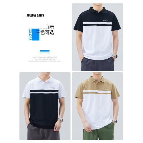 polo衫男士夏季新款商務短袖翻領潮流半袖t恤上衣服襯衫