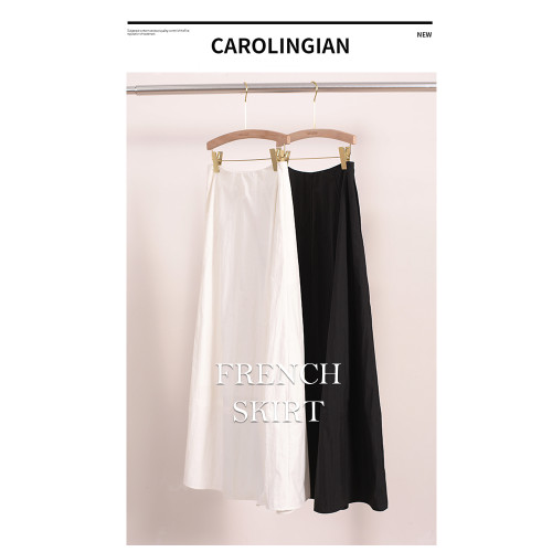 Carolingian小衆設計重磅！高密日本棉微皺半身裙 氣質長裙