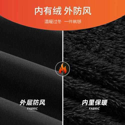 WASSUP NURAYA沖鋒衣外套男秋冬戶外防風防水加絨加厚男運動夾克