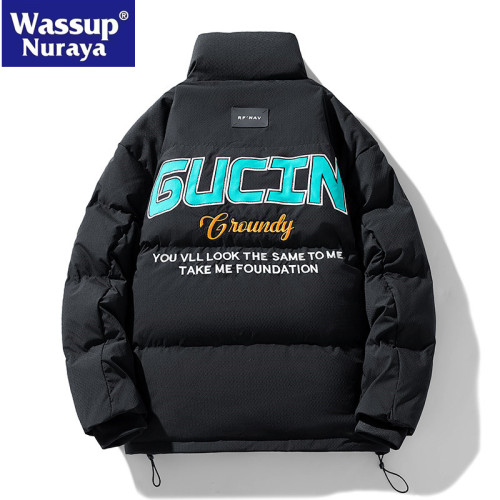 WASSUP Nuraya潮牌2024秋冬新款短款輕薄保暖羽絨服男士立領外套 WASSUP Nuraya潮牌2024秋冬新款短款輕薄保暖羽絨服男士立領外套