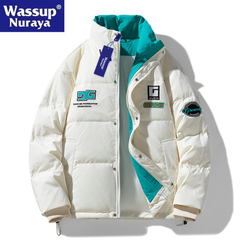 WASSUP Nuraya潮牌2024秋冬新款短款輕薄保暖羽絨服男士立領外套 WASSUP Nuraya潮牌2024秋冬新款短款輕薄保暖羽絨服男士立領外套