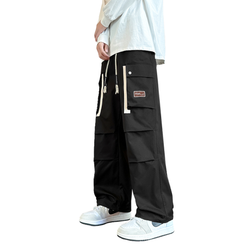 WASSUP NURAYA美式高街工裝褲男春夏寬鬆直筒痞帥休閒長褲男生潮
