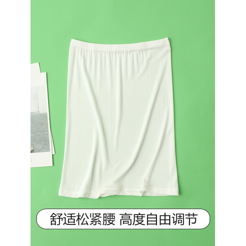 100%桑蠶絲真絲針織中腰打底襯裙內襯內搭防走光五分半身裙女夏薄