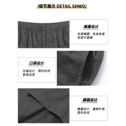 【100%純棉】啄木鳥運動短褲男夏季短褲寬松大碼短褲休閒五分褲C