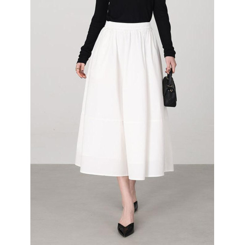 travel & leisure漫旅白色氣質半身裙女法式小個子a字裙子女顯瘦 travel & leisure漫旅白色氣質半身裙女法式小個子a字裙子女顯瘦