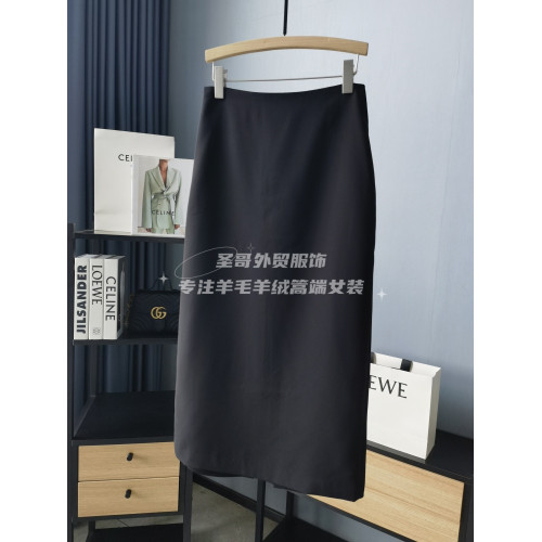 裙型爆好看啊啊！！！通勤好氣質三醋酸半身裙女中長款開叉包臀裙