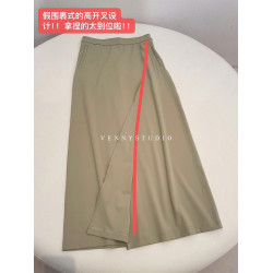 法式赫本風黑色高腰a字半身裙2025夏季新款白色簡約通勤中長款裙