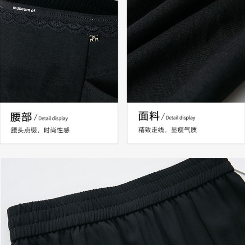 棉亞麻半身裙女大碼寬松顯瘦氣質中老年七八分時尚媽媽休閒A字裙