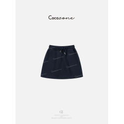 COCO ZONE 劉一一2025夏季新款時尚松緊腰簡約休閒顯瘦半身短裙子