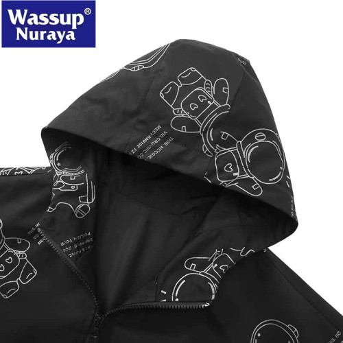 Wassup Nuraya潮牌2023春季宇航員青少年學生百搭夾克高品質外套