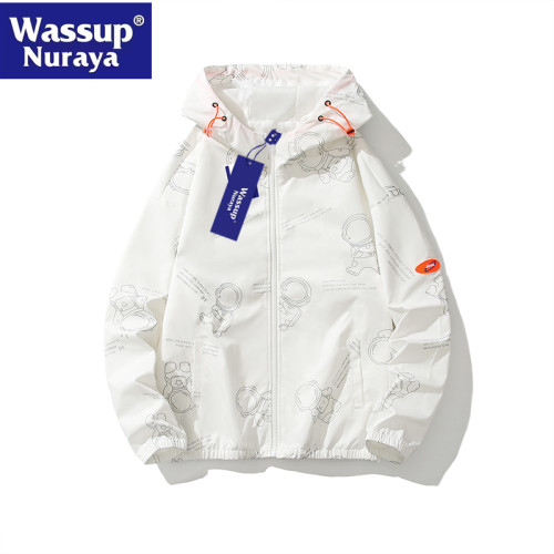 Wassup Nuraya潮牌2023春季宇航員青少年學生百搭夾克高品質外套