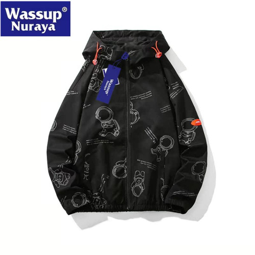 Wassup Nuraya潮牌2023春季宇航員青少年學生百搭夾克高品質外套