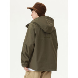 工裝夾克男士秋冬款潮牌休閒寬鬆連帽戶外防風非沖鋒衣外套