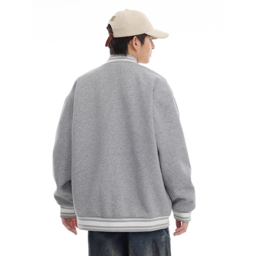 美式重磅棒球服外套男2025新款春季潮牌寬松休閒飛行員夾克