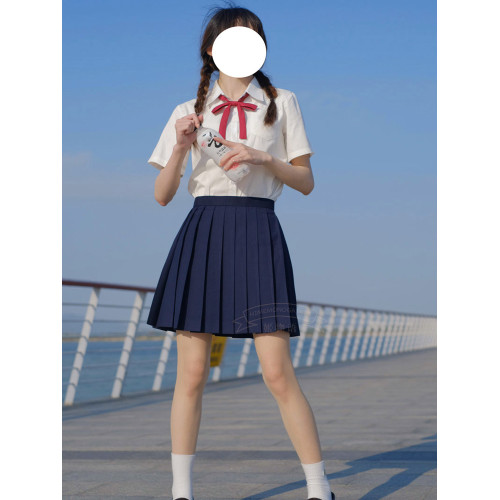 姬物語JK黑色半身女裙灰色百褶裙短裙大碼紺色jk裙狗短畢業長裙子