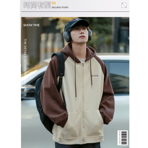 WASSUP Nuraya潮牌開衫衛衣百搭學生外套男春秋美式寬松連帽上衣 WASSUP Nuraya潮牌開衫衛衣百搭學生外套男春秋美式寬松連帽上衣