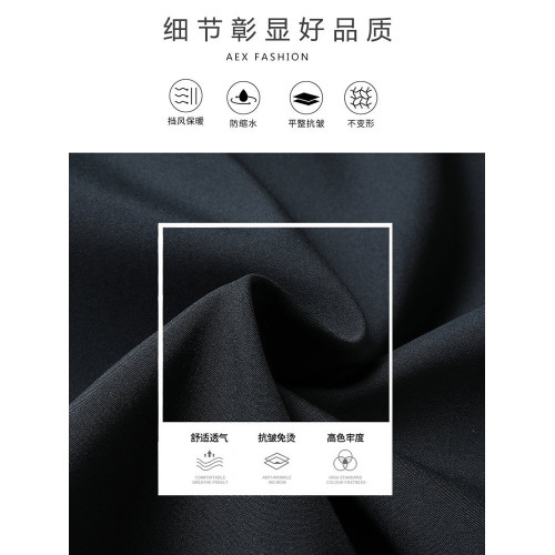 啄木鳥羽絨服男2024冬季新款輕薄短款中老年爸爸行政夾克翻領外套
