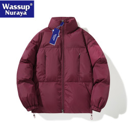 WASSUP Nuraya潮牌立領棉服男冬季保暖麵包服情侶百搭加厚外套