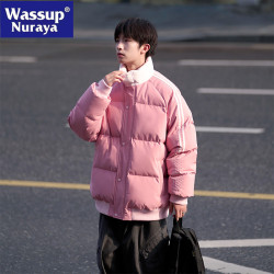 WASSUP NURAYA立領棉衣男冬季新款美式休閒百搭保暖加厚情侶棉襖