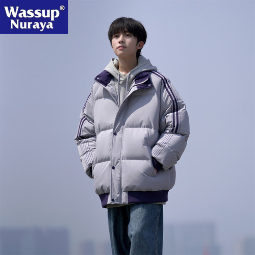 WASSUP NURAYA立領棉衣男冬季新款美式休閒百搭保暖加厚情侶棉襖