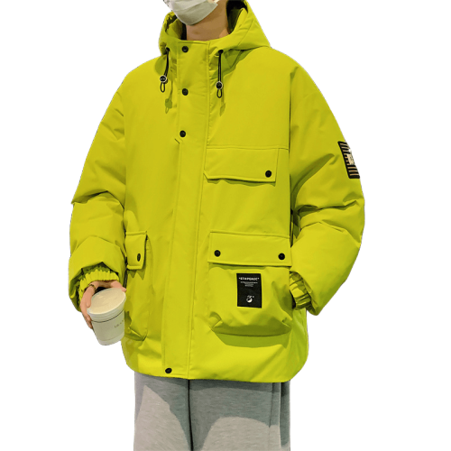 WASSUP NURAYA男士冬季羽絨棉服2024新款棉衣男連帽加厚保暖外套