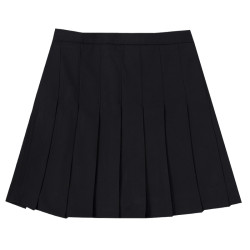高個子百褶中裙女夏季百搭大碼胖mm加長高腰遮胯顯瘦a字西裝短裙