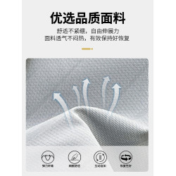 啄木鳥冰絲無痕短袖t恤男夏季新款爸爸裝翻領polo衫男士休閒上衣C