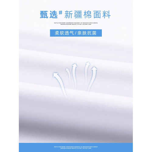 啄木鳥純棉短袖t恤男夏季薄款2025新款寬松圓領全棉休閒半袖體恤K