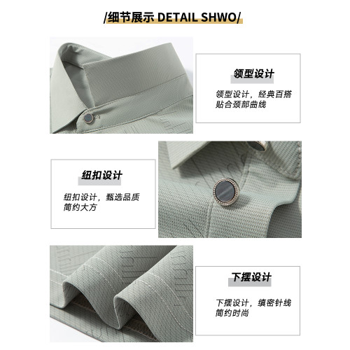 啄木鳥2025新款中年男士短袖夏季薄款翻領polo衫大碼爸爸半袖t恤C