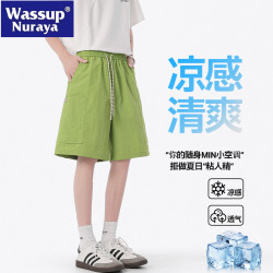 WASSUP NURAYA夏季工裝短褲男士美式速乾寬松青年休閒運動五分褲