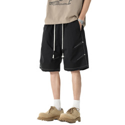 WASSUP NURAYA短褲男夏季冰感透氣運動五分褲寬鬆工裝速乾休閒褲