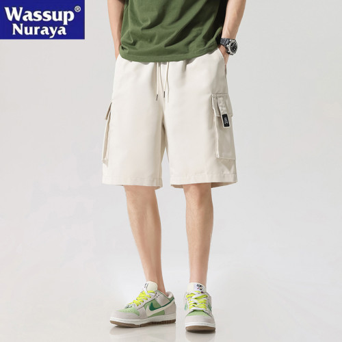 WASSUP NURAYA美式工裝褲短褲男2025新款寬鬆夏季薄款休閒五分褲