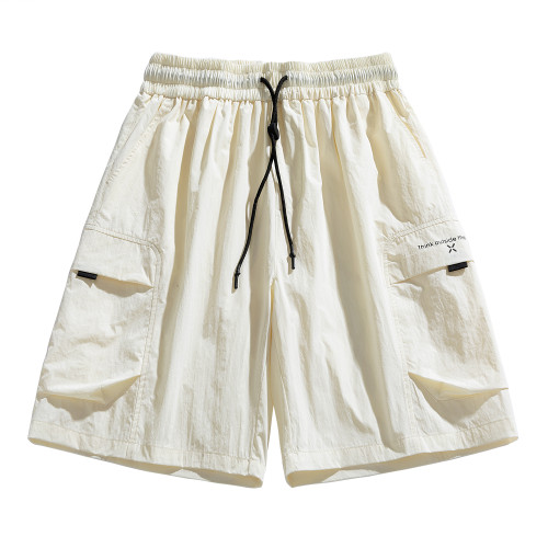 WASSUP NURAYA冰絲短褲男薄款美式潮寬鬆休閒褲速乾運動五分褲子 WASSUP NURAYA冰絲短褲男薄款美式潮寬鬆休閒褲速乾運動五分褲子