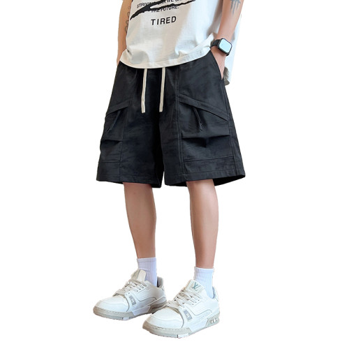 WASSUP NURAYA美式迷彩工裝短褲男夏季潮牌休閒運動速乾五分中褲