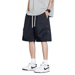 WASSUP NURAYA冰絲工裝短褲男夏季輕薄運動速乾學生寬松五5分中褲