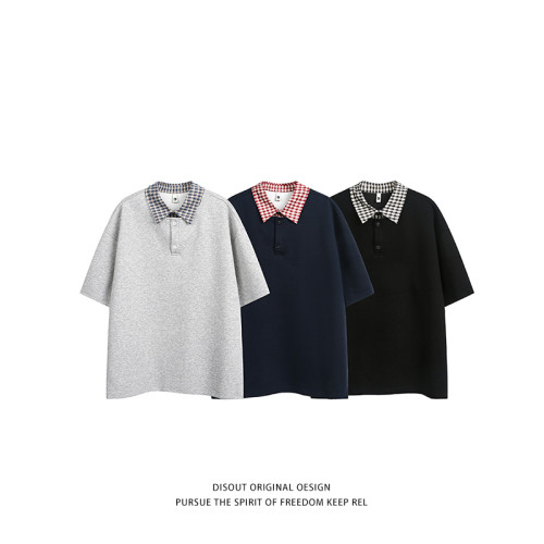 WASSUP NURAYA美式復古POLO衫男款夏季新款潮牌寬松休閒百搭短袖