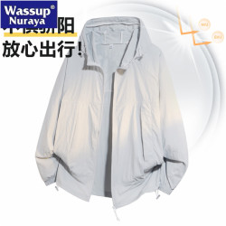 WASSUP Nuraya潮牌冰絲速乾防曬衣男夏季UPF50皮膚衣防紫外線外套