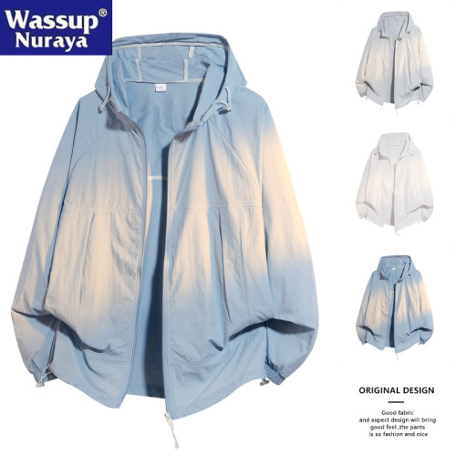 WASSUP Nuraya潮牌冰絲速乾防曬衣男夏季UPF50皮膚衣防紫外線外套 WASSUP Nuraya潮牌冰絲速乾防曬衣男夏季UPF50皮膚衣防紫外線外套