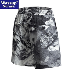 WASSUP Nuraya潮牌戶外UPF100+防曬迷彩短褲男休閒運動三防五分褲