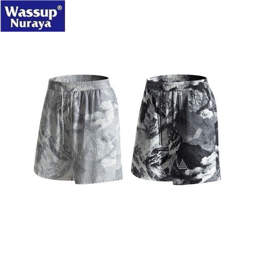 WASSUP Nuraya潮牌戶外UPF100+防曬迷彩短褲男休閒運動三防五分褲