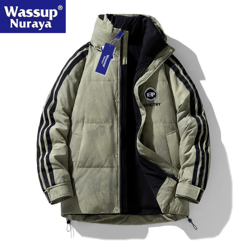 WASSUP Nuraya潮牌立領輕薄羽絨服男冬季新款棉服日系白鴨絨外套