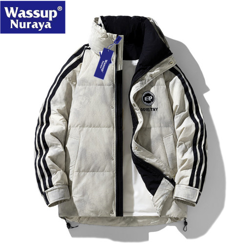 WASSUP Nuraya潮牌立領輕薄羽絨服男冬季新款棉服日系白鴨絨外套