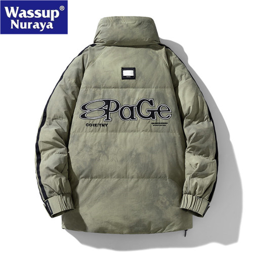 WASSUP Nuraya潮牌立領輕薄羽絨服男冬季新款棉服日系白鴨絨外套