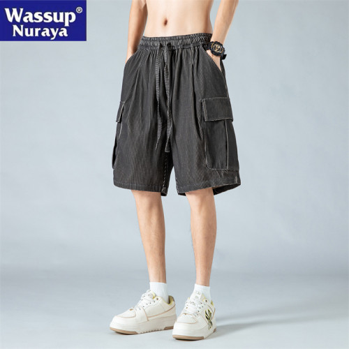 WASSUP NURAYA美式潮牌工裝短褲男夏季速乾透氣休閒痞帥五分褲子
