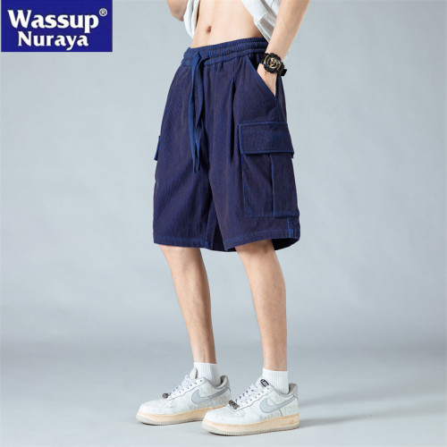 WASSUP NURAYA美式潮牌工裝短褲男夏季速乾透氣休閒痞帥五分褲子