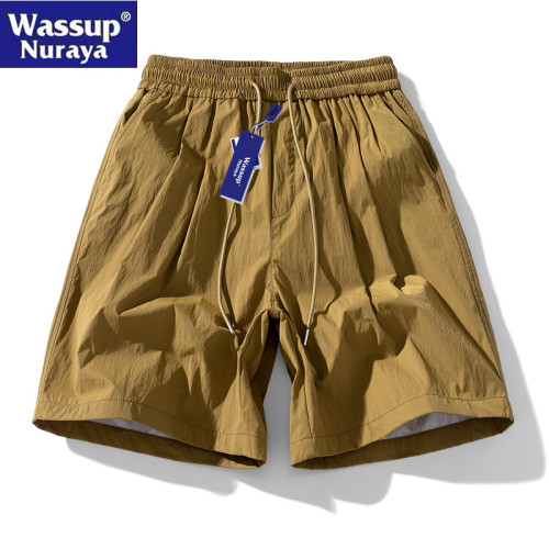 WASSUP Nuraya潮牌2025夏季新款工裝褲男冰感短褲青年五分休閒褲