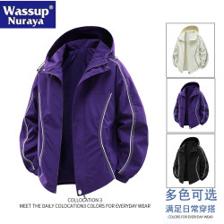 WASSUP Nuraya潮牌山系防水沖鋒外套男2025春秋新款青年戶外夾克