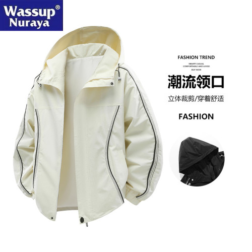 WASSUP Nuraya潮牌山系防水沖鋒外套男2025春秋新款青年戶外夾克