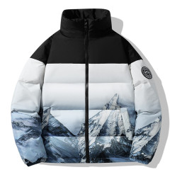 WASSUP Nuraya潮牌白鴨絨羽絨服男冬季短款冬裝立領情侶青年外套